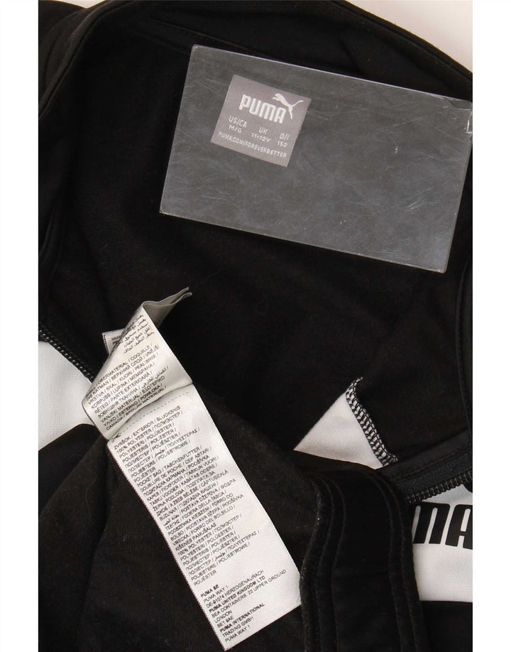 Puma Chaqueta de chándal para niño 11-12 años Negro Colorblock Poliéster