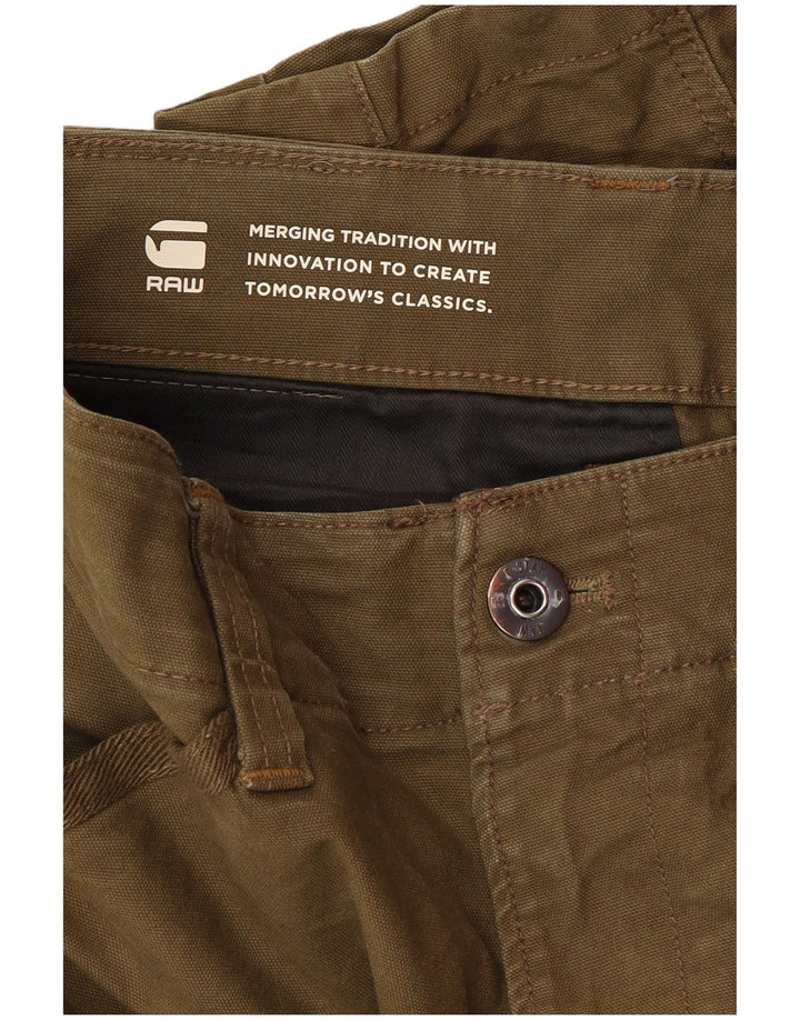 G-STAR Pantalones cargo Banana Slim para hombre W34 L30 Caqui Algodón Ejército