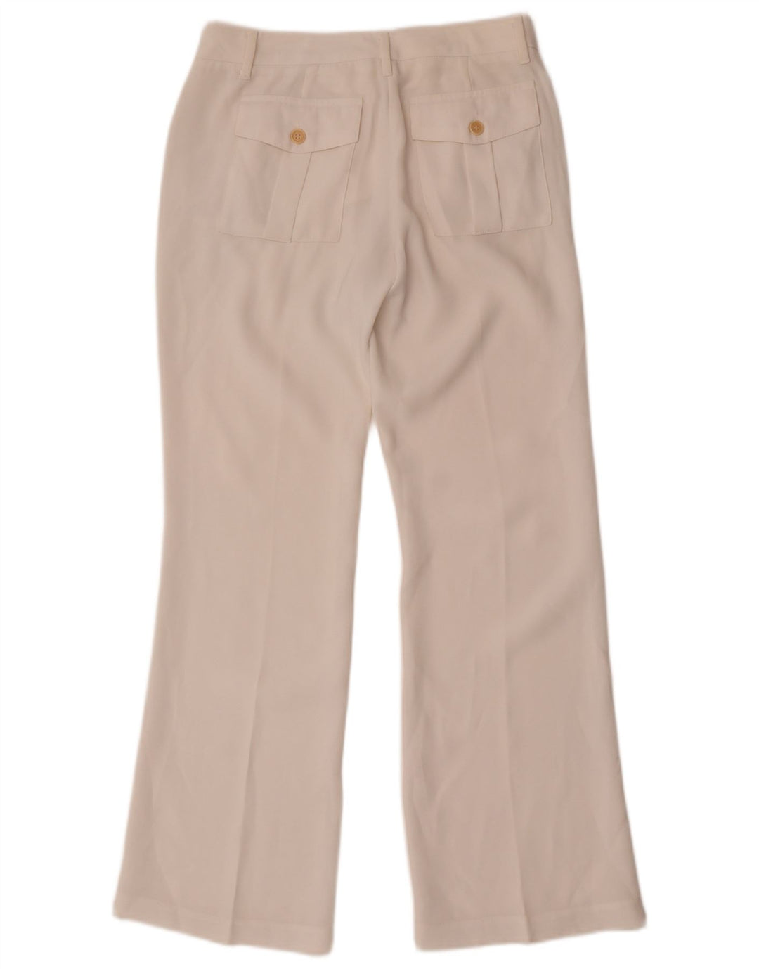 Benetton Pantalón Chino Bootcut W28 L30 Blanco