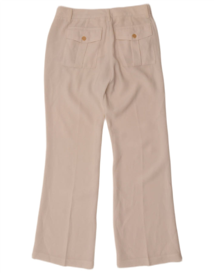 Benetton Pantalón Chino Bootcut W28 L30 Blanco