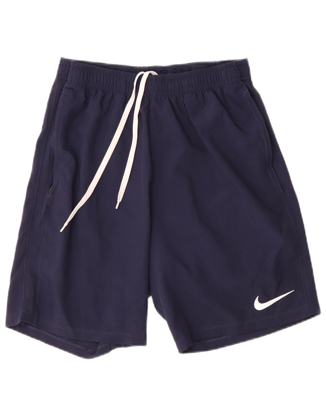 Pantalones cortos deportivos Nike Dri Fit para hombre Poliéster azul marino mediano