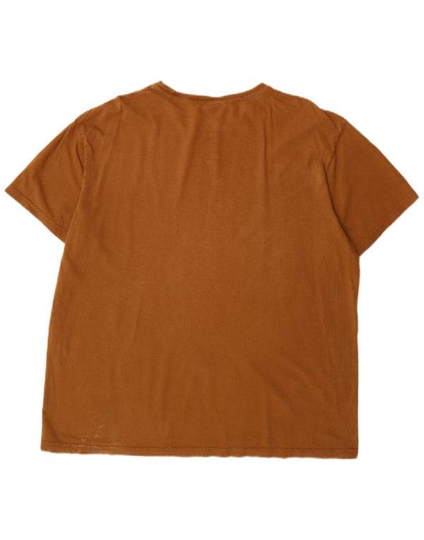Polo Ralph Lauren Mens T-Shirt Top Large Beige Cotton