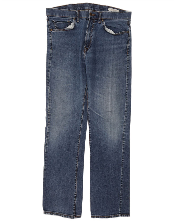 Marks & Spencer Vaqueros rectos regulares para hombre W36 L33 Algodón azul
