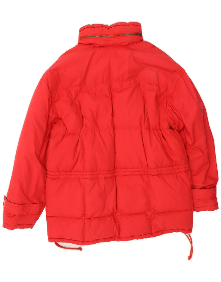 VINTAGE Mens Padded Jacket UK 38 Medium Red Cotton Vintage Vintage and Second-Hand Vintage from Messina Hembry 
