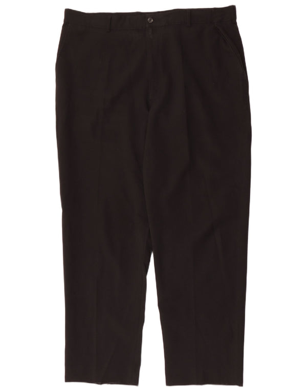FARAH Pantalón chino cónico para hombre W42 L31 Poliéster negro