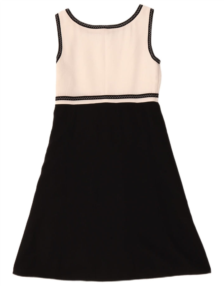 Luisa Spagnoli Vestido evasé para mujer IT 42 Medium Black Colorblock