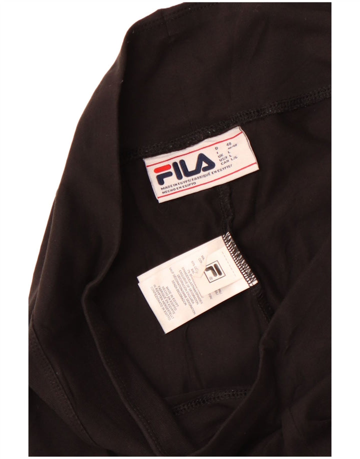 Fila Leggings cortos gráficos para mujer Reino Unido 44 Grande Algodón negro
