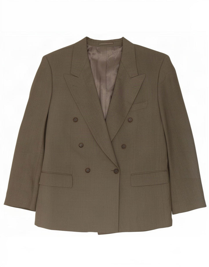 Hugo Boss Chaqueta tipo blazer con doble botonadura para hombre EU 54 2XL Lana gris