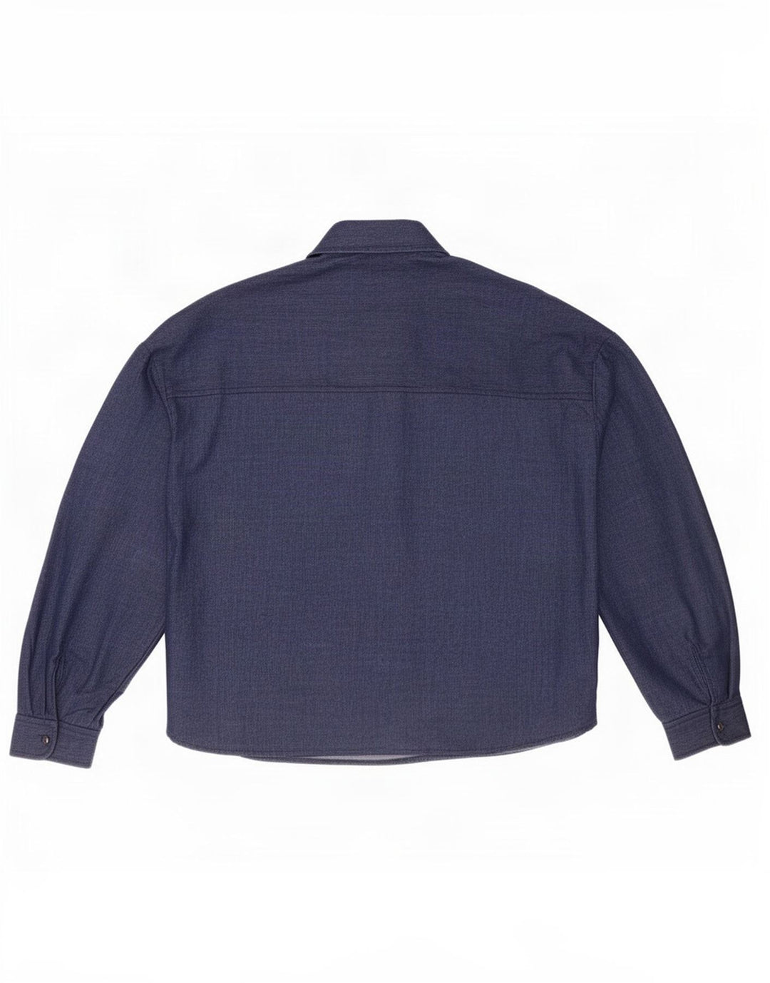 Zara Mujer Camisa Extragrande UK 6 XS Azul Marino Poliéster