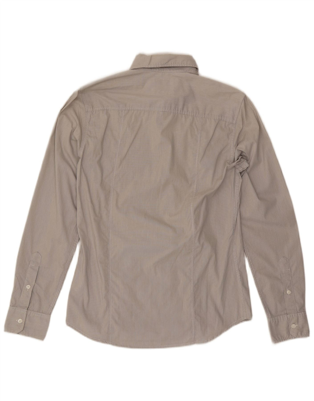 Camisa Guess Hombre Gris Medio Algodón Rayas Pintadas