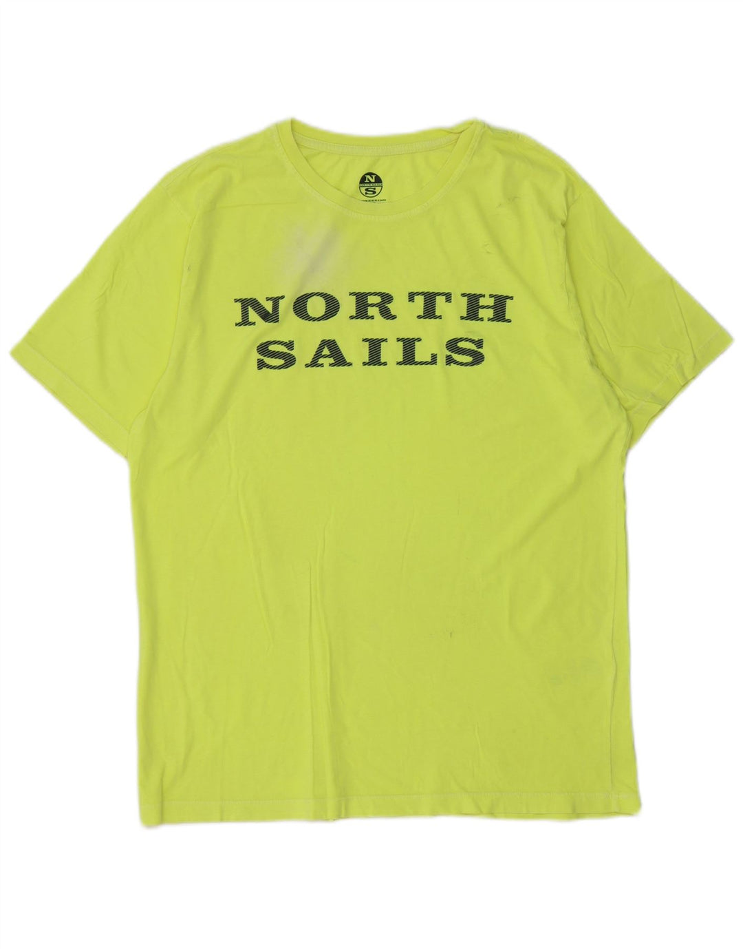 North Sails Hombre Camiseta Gráfica Top Algodón Verde Medio