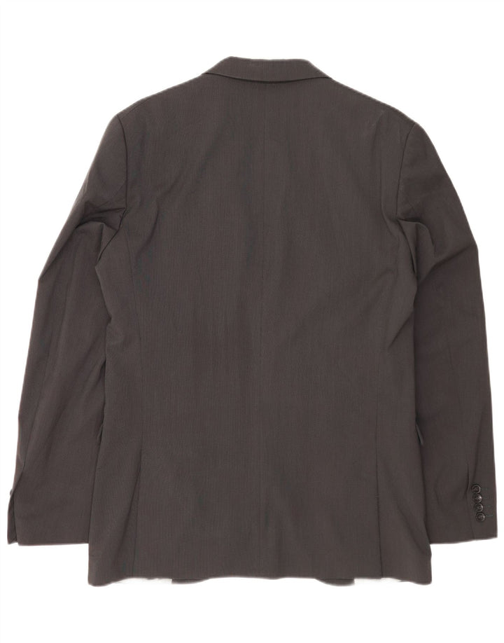 Sisley Traje de 2 piezas con 2 botones para hombre IT 52 XL W36 L32 Poliéster gris