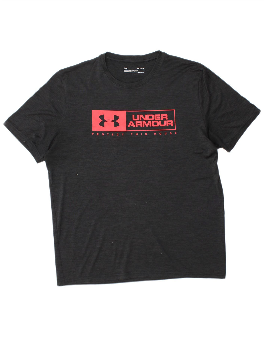 UNDER ARMOUR Camiseta con gráfico Heat Gear para hombre, talla mediana, negra