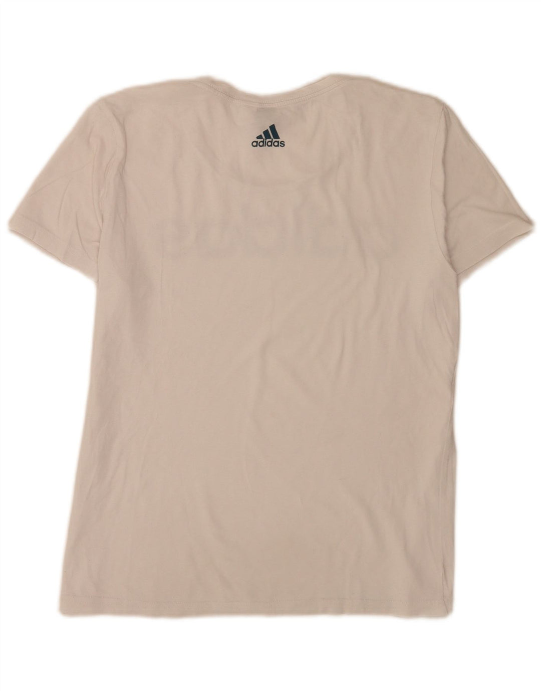 Adidas - Camiseta para mujer con gráfico regular, talla 12, color blanco