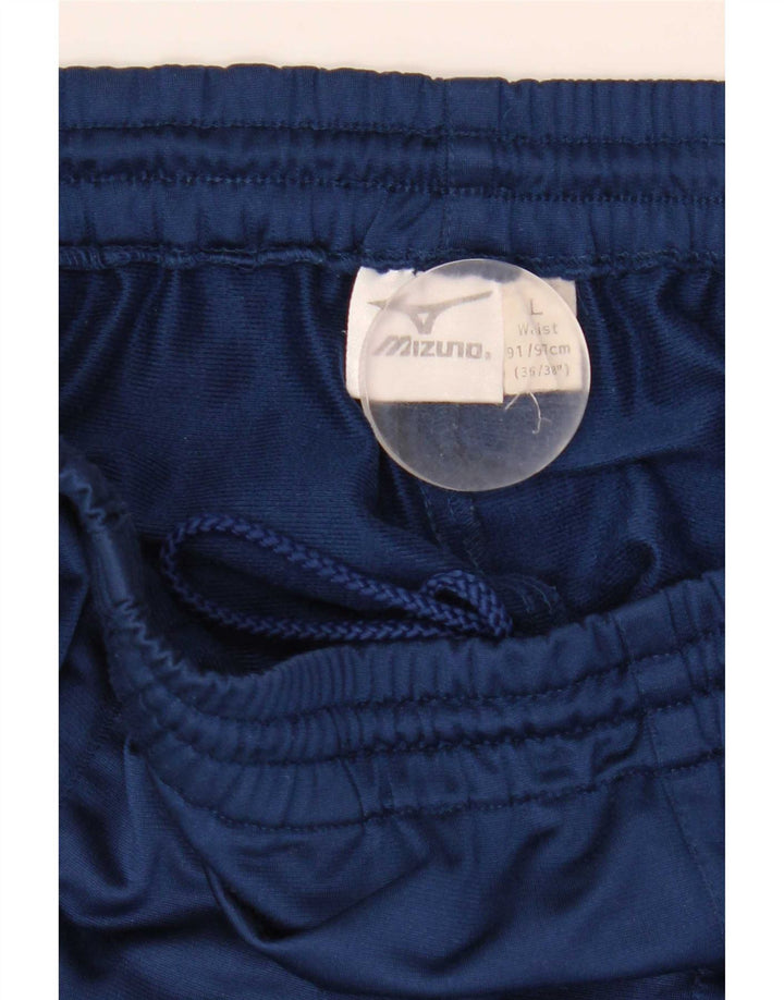 Mizuno Hombre Pantalones De Chándal Con Gráfico Grande Azul Marino Colorblock