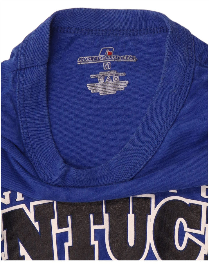 Russell Athletic Mens Kentucky Wildcats Camiseta gráfica Top Azul Medio