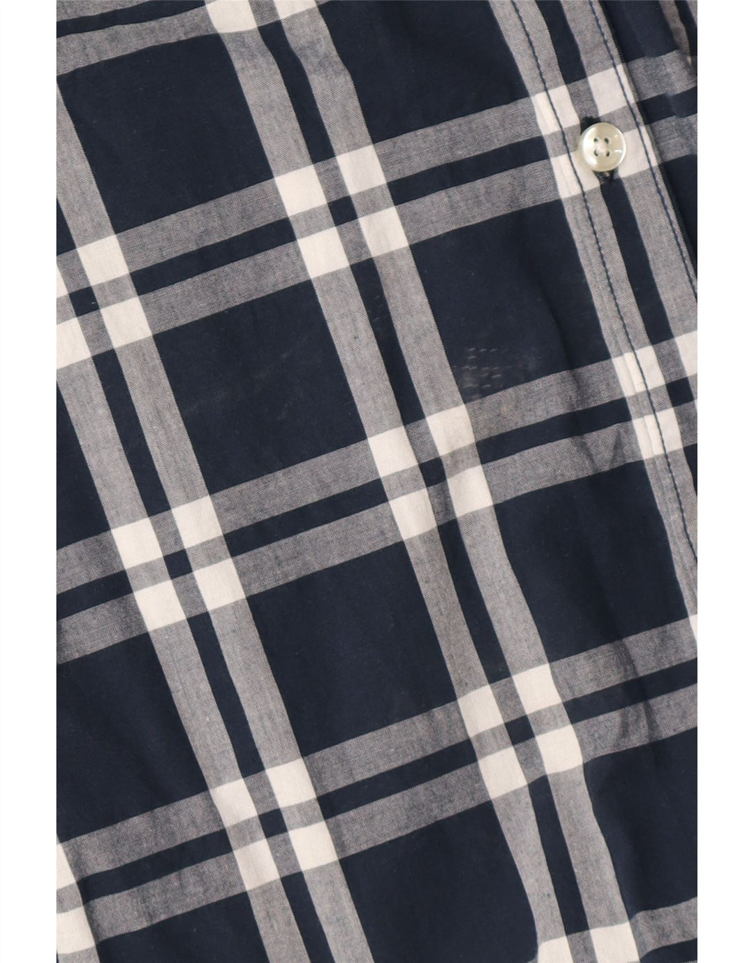 Jack & Jones Hombre Camisa Manga Corta Medium Azul Marino Cuadros Algodón
