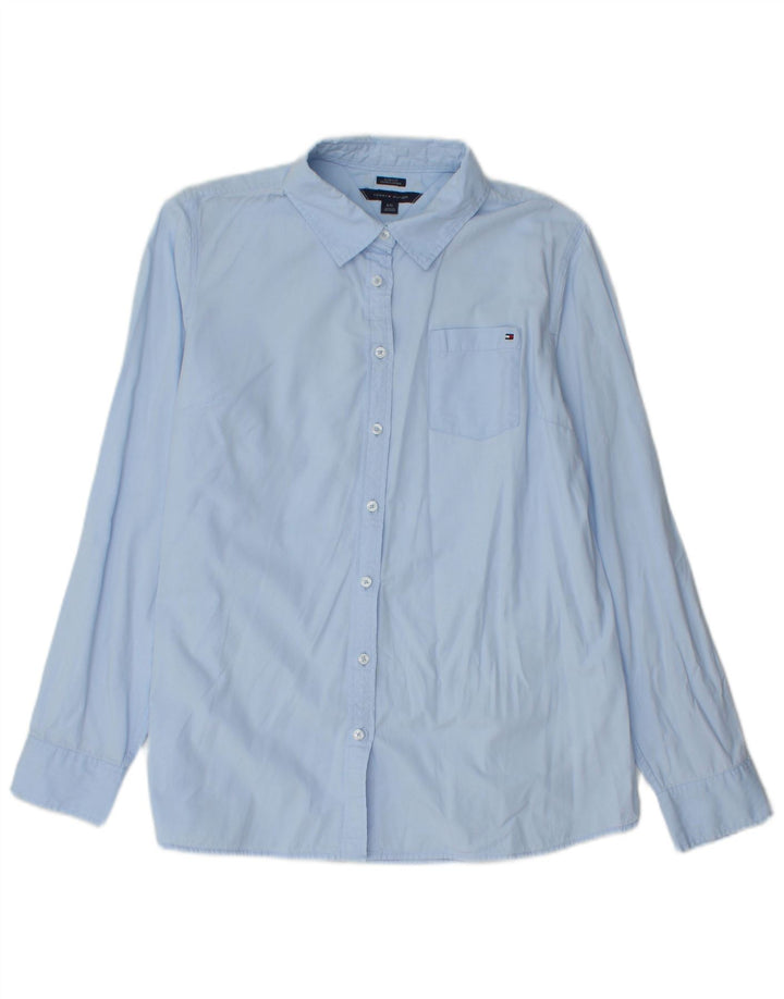 Camisa Tommy Hilfiger Mujer Classic Fit Algodón Azul Grande
