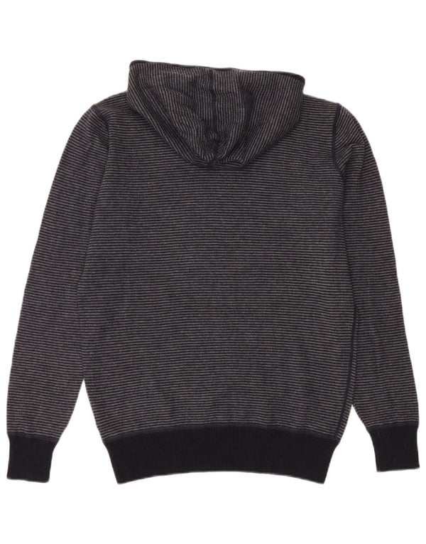 North Sails Jersey con capucha para mujer UK 40 Lana a rayas gris medio