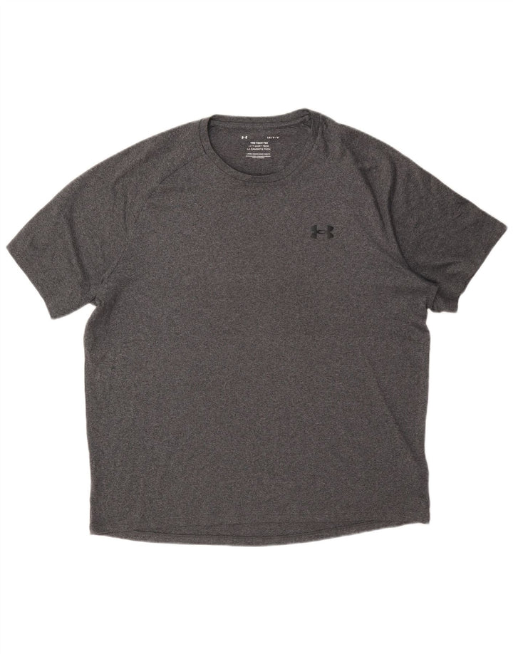 Under Armour Camiseta para hombre Top Large Gris Poliéster