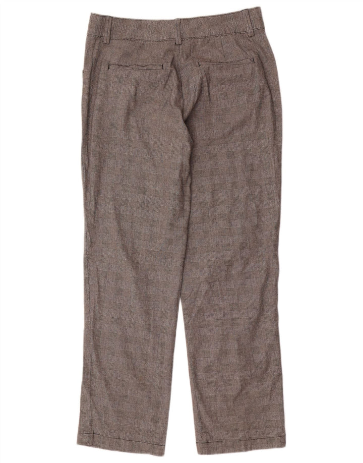 LEE Pantalones casuales de ajuste relajado para mujer US 8 Medium W32 L29 Gray Check