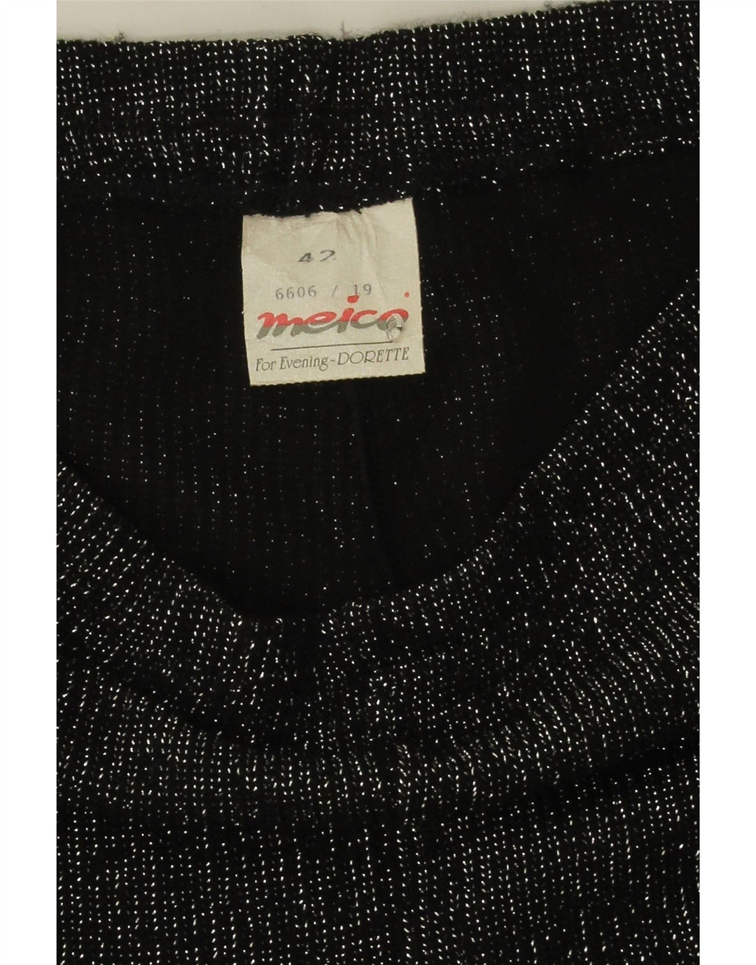 Leggings Mujer Meico IT 42 Medium Negro Poliacrílico Moteado