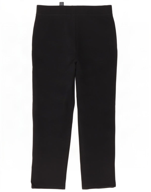 Marks & Spencer Pantalones rectos para mujer UK 46 Large Algodón negro