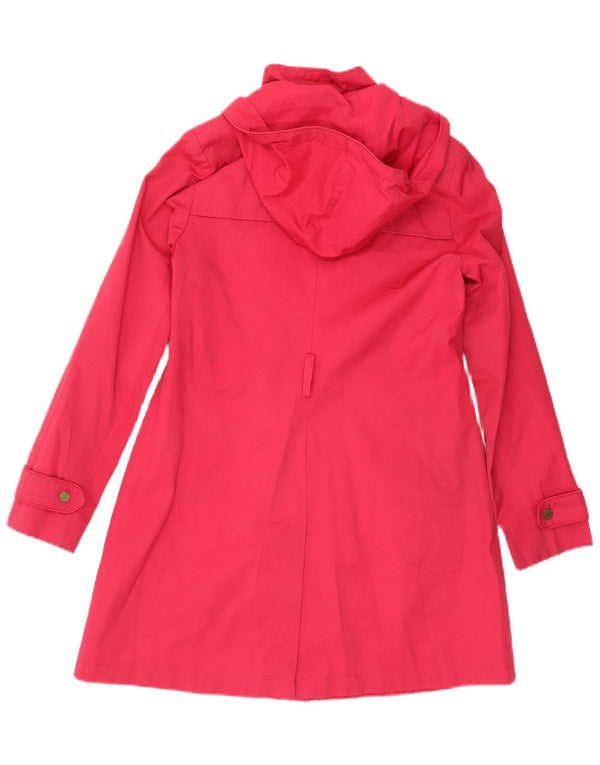 Tommy Hilfiger Gabardina con capucha para mujer UK 10 Small Pink Cotton