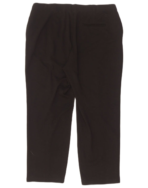 Marks & Spencer Pantalones Cortos Rectos para Mujer UK 44 Large W33 L25 Negro