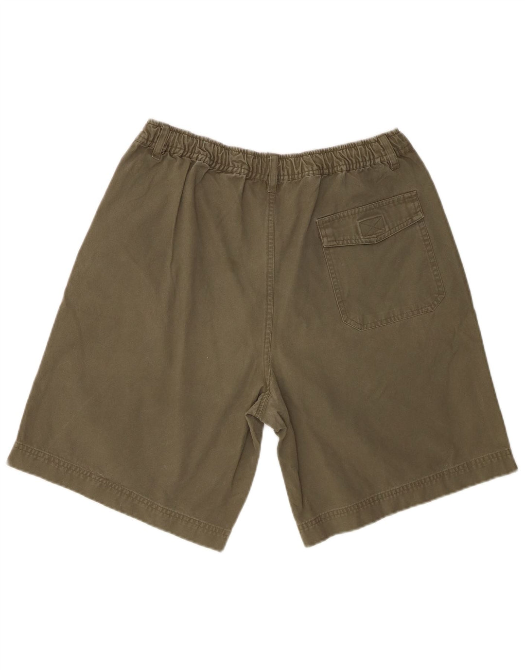 Zara Hombre Pantalones Cortos Chinos Grande W34 Algodón Caqui