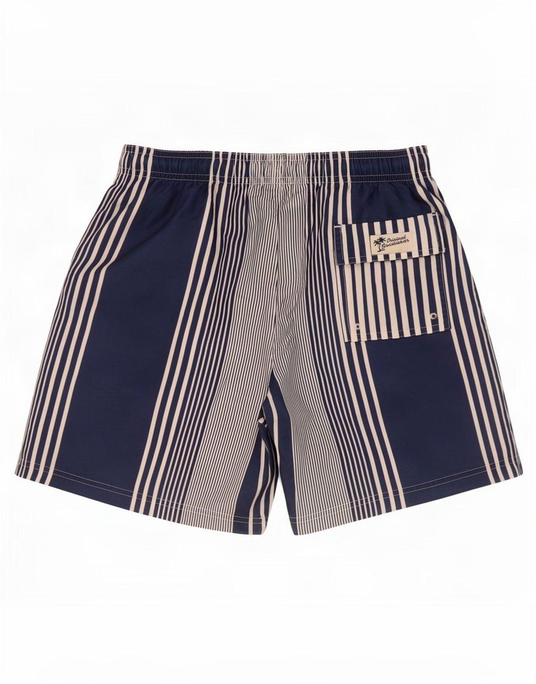 Marks & Spencer - Bañador para hombre, talla grande, poliéster a rayas, color azul marino