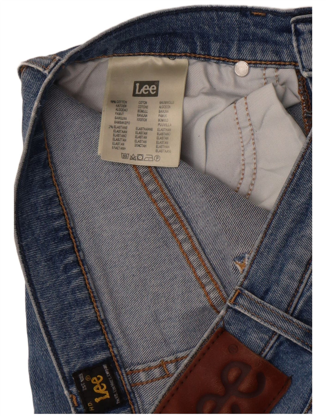 Vaqueros Lee Rider Slim para hombre W29 L32 Algodón azul