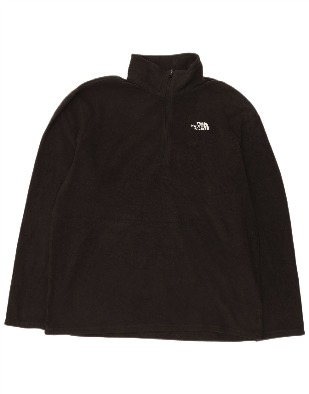THE NORTH FACE Jersey polar con cuello y cremallera para hombre Poliéster negro grande