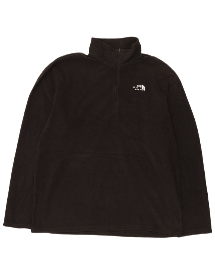 THE NORTH FACE Jersey polar con cuello y cremallera para hombre Poliéster negro grande
