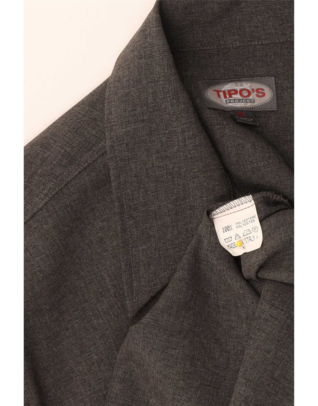 Camisa Tipo' S Hombre XL Poliéster Gris