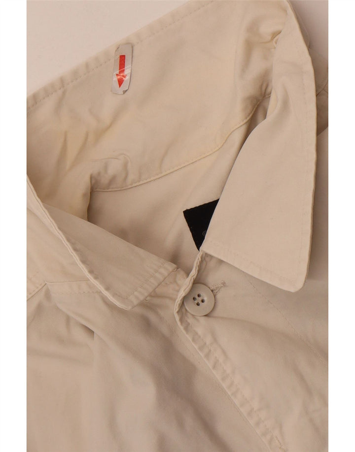 Chaqueta Bomber Gas Hombre UK 42 XL Algodón Blanco Roto