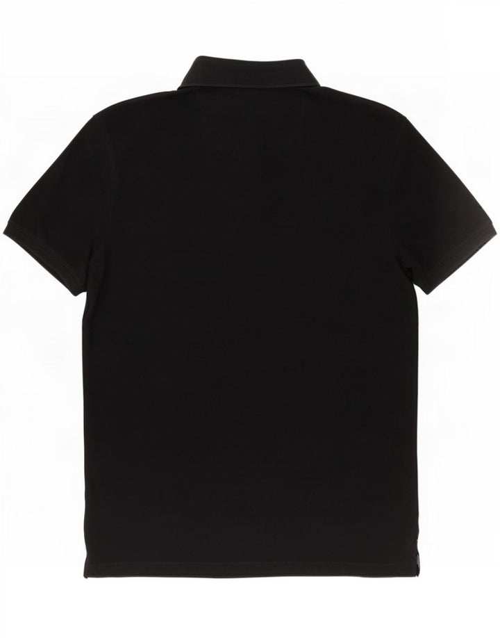 Asociación de Polo de EE. UU. Camisa Slim Hombre Algodón Negro Mediano
