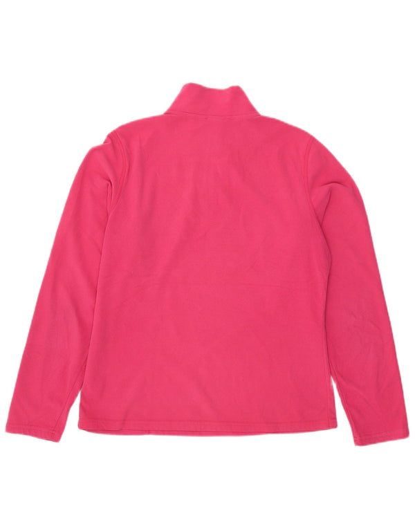 The North Face Jersey de forro polar con cuello y cremallera para mujer UK 12 Poliéster rosa medio