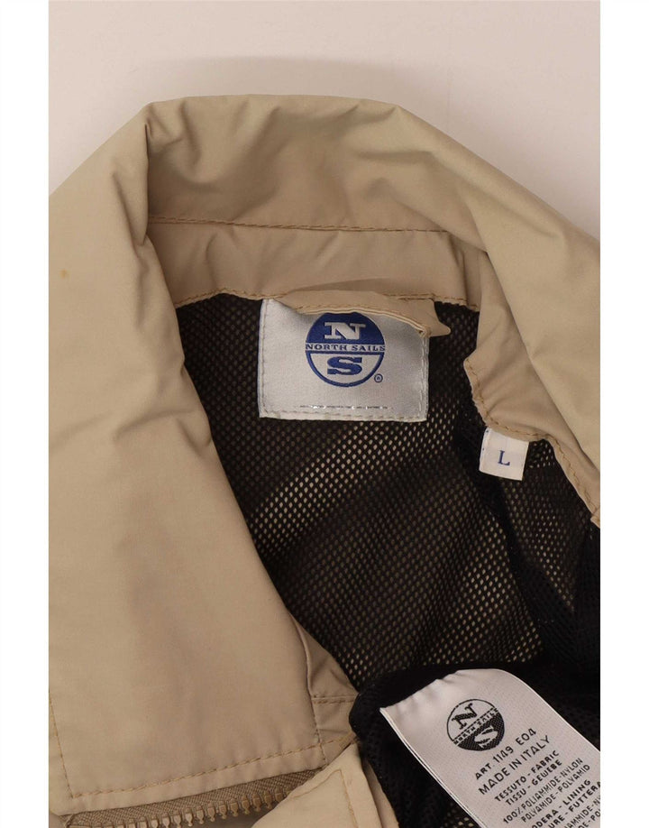 Chaqueta bomber para hombre North Sails UK 40 Large Poliamida beige
