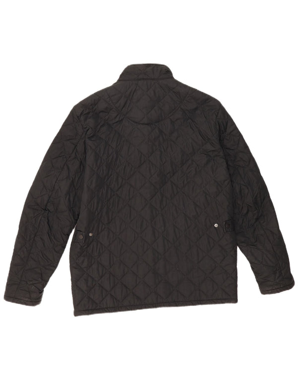 Barbour Chaqueta acolchada para hombre UK 40 Grande Poliéster negro