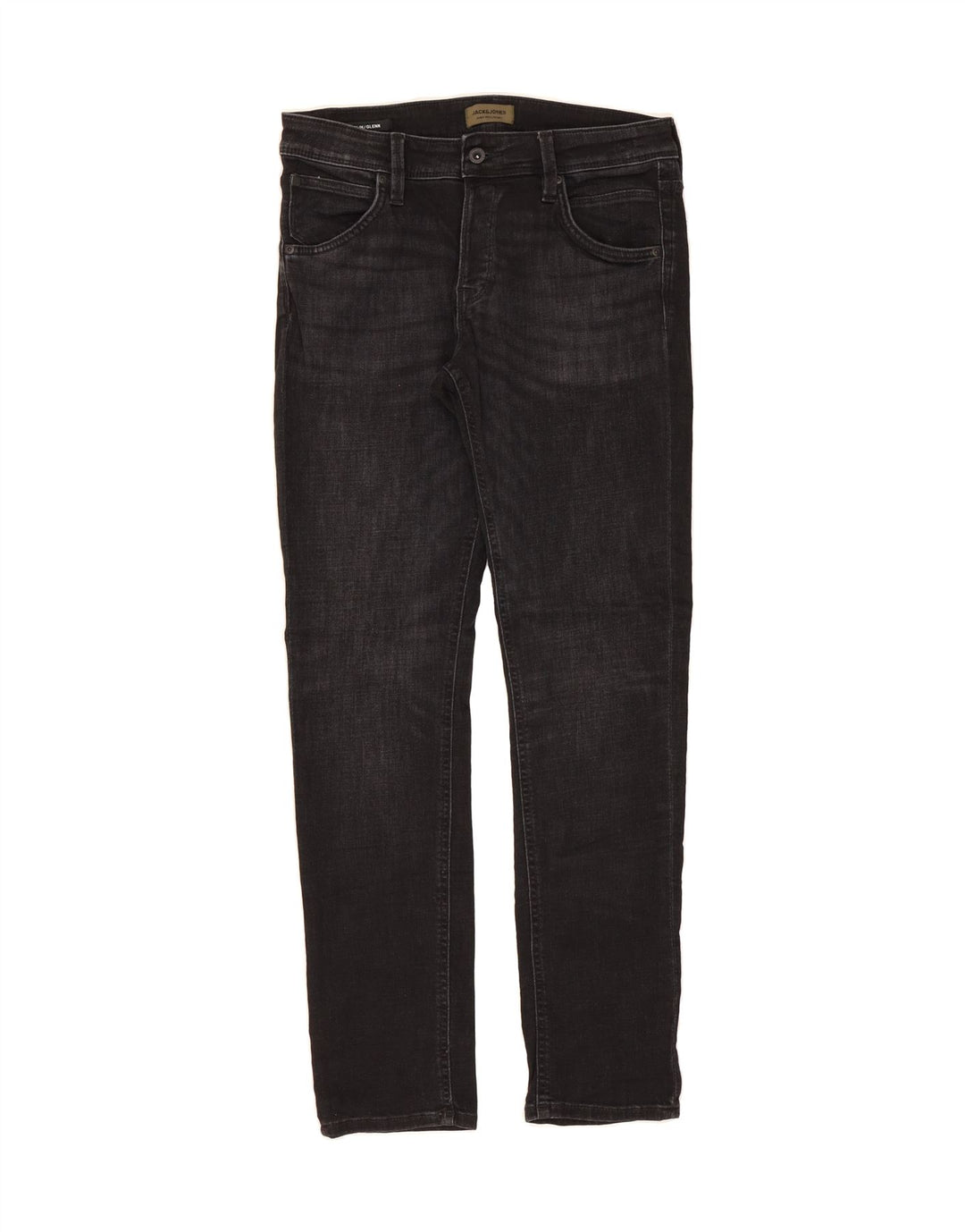 JACK & JONES Mens GLENN Slim Jeans W32 L32 Black Vintage Jack & Jones and Second-Hand Jack & Jones from Messina Hembry 