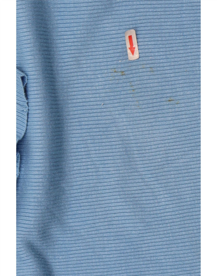Marks & Spencer Top Mujer Manga Larga UK 40 XL Viscosa Azul