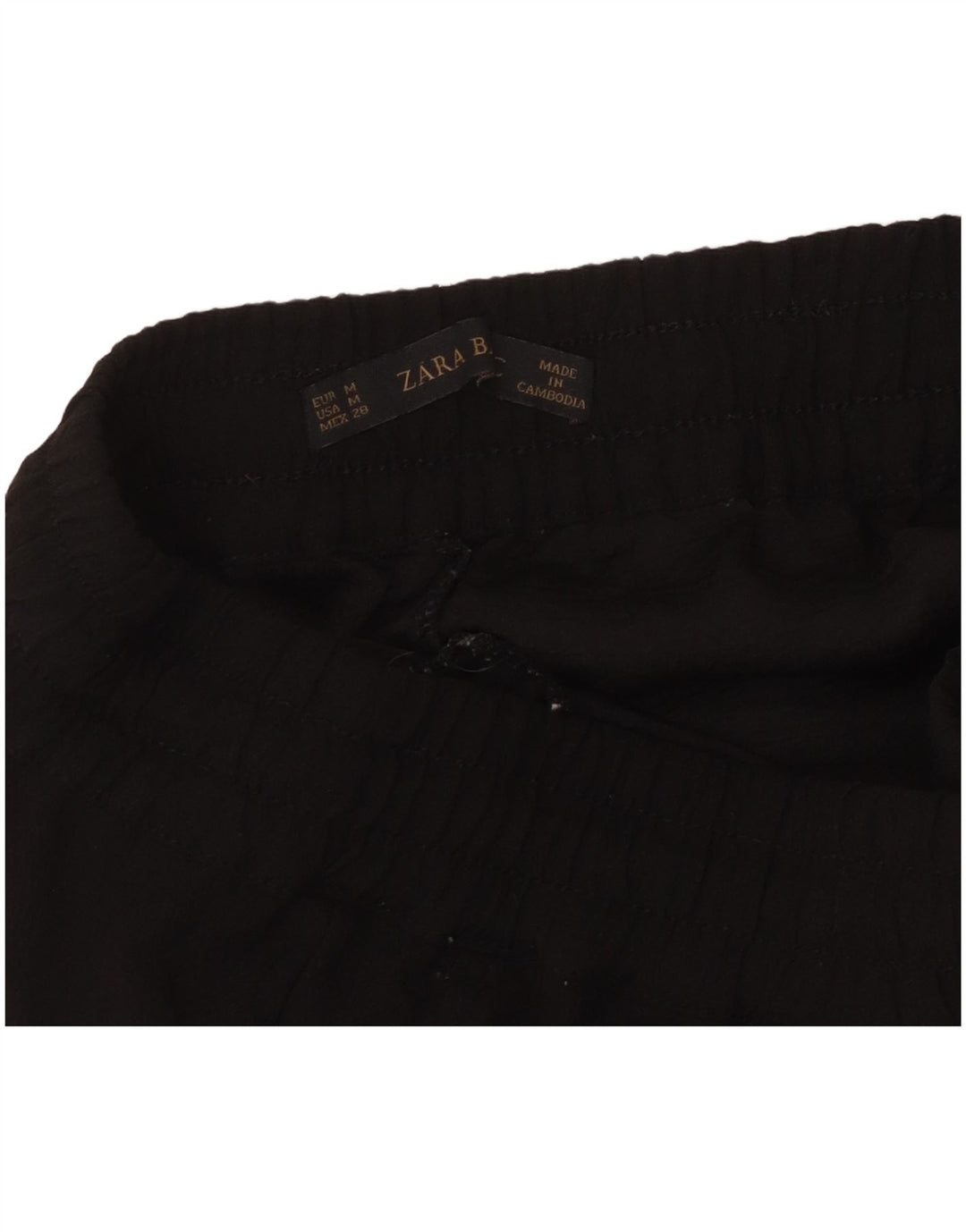 Zara Mujer Pantalón Chino Tapered Mediano W28 L27 Negro
