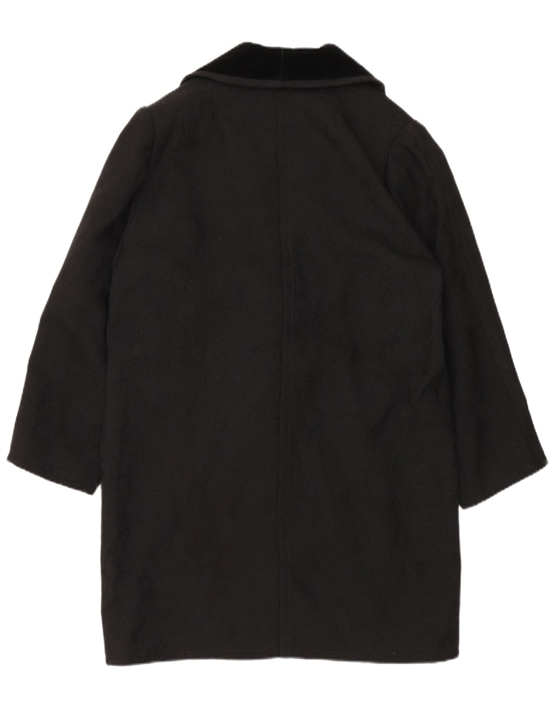 VINTAGE Abrigo de mujer Reino Unido 18 XL Negro