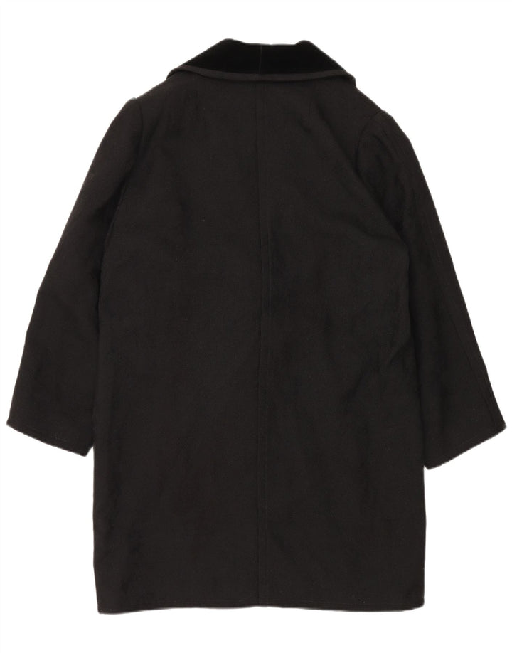 VINTAGE Abrigo de mujer Reino Unido 18 XL Negro