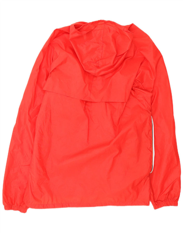 K-Way Chaqueta impermeable con capucha para hombre UK 42 XL Rojo