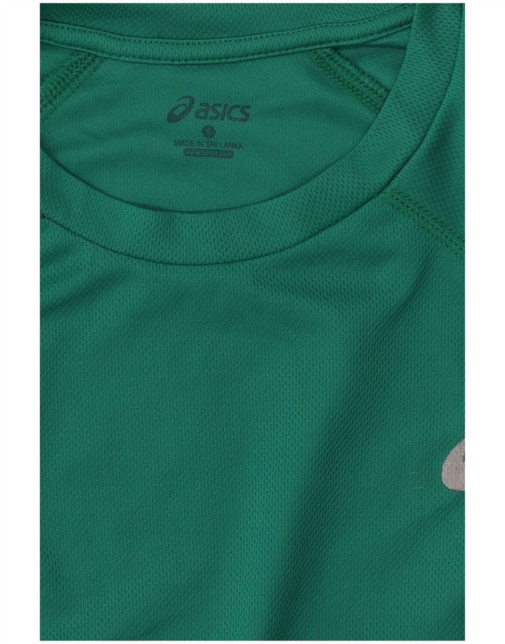 ASICS - Camiseta para hombre, talla pequeña, verde