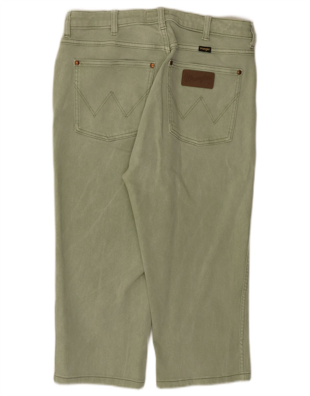WRANGLER Pantalones informales rectos para mujer W30 L27 Algodón verde