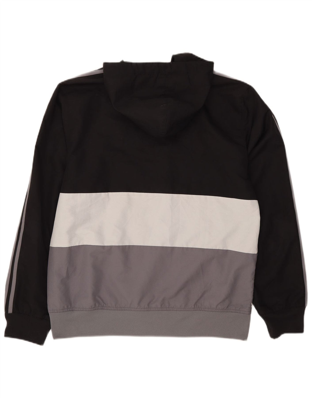 Adidas - Chaqueta de chándal con capucha para hombre, color negro medio, poliéster