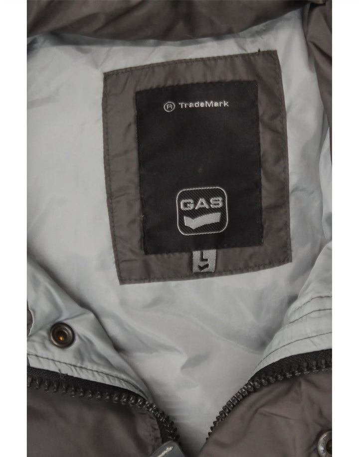 Abrigo acolchado con capucha para hombre Gas UK 40 Large Grey